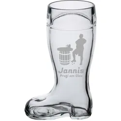 Bierstiefel 0,5l mit Gravur - Spielerstammtisch