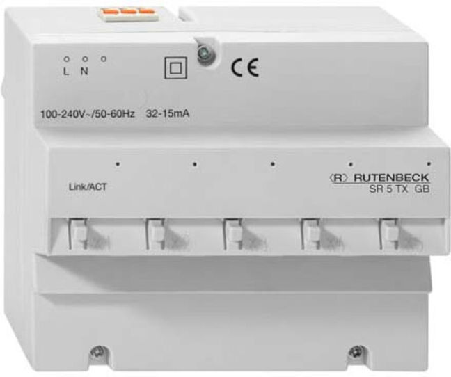 Rutenbeck Commutateur Gigabit pour montage REG SR 10TX GB (23510505)