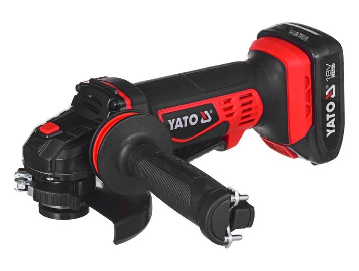 Yato YT-82826 Meuleuse d'angle 125 mm 18 V Noir\, rouge
