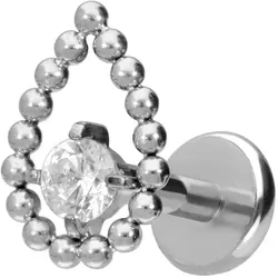 Titan Labret mit Push Fit TROPFEN + KRISTALL
