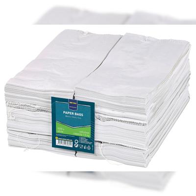 METRO Professional Papierfaltenbeutel, Cellulose, 28 x 13 x 7 cm, 1.5 kg, weiß, 1000 Stück
