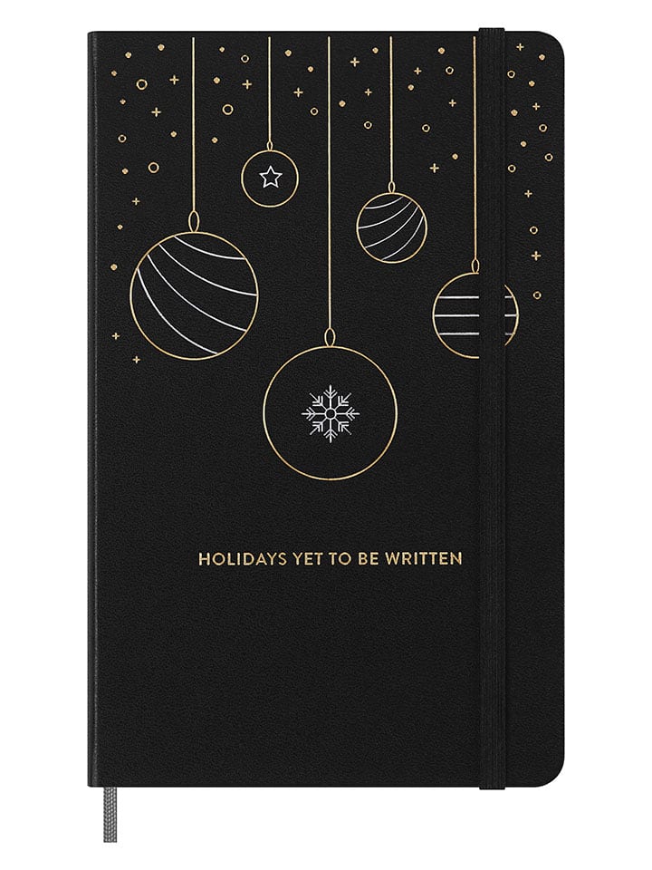 Moleskine Liniertes Notizbuch ''Holiday'' in Schwarz - (B)13 x (H)21 cm - onesize
