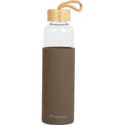 ENERGETICS Trinkbehälter Ux.-Trinkflasche Glass Bottle Bamboo II, Größe 0,55 in Braun Braun