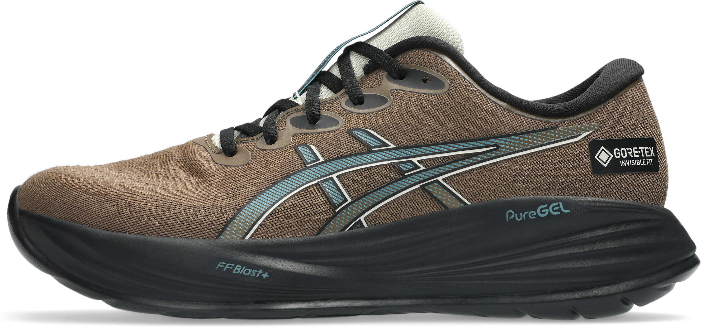Laufschuh ASICS "GEL-CUMULUS 27 GORE-TEX", Herren, Gr. 42, braun (clay canyon, light dust), Synthetik, Schuhe Laufschuh, wasserdicht clay canyon, light dust 42