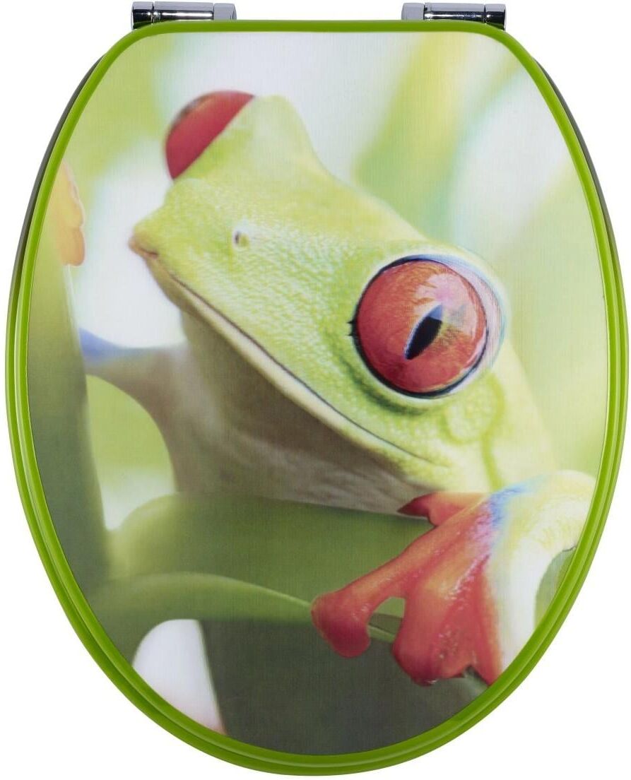 WC-Sitz DIAQUA "Paris 3D Frog", bunt (mehrfarbig), B:37,2cm L:47cm, WC-Sitze, WC-Sitz mehrfarbig Einheitsgröße