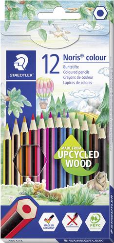 Staedtler Buntstift Buntstift Noris colour 100% PEFC sechskant 185 C12 12-farbig 12St.