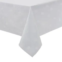 Gastronoble 10 Tischdecken Mitre Luxury Luxor Efeublatt - weiß -135 x 135cm - 100% Baumwolle