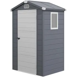 GARTENHAUS Kunststoff Aluminium Dunkelgrau
