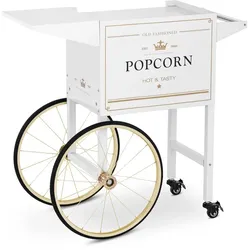 Royal Catering Wagen für Popcornmaschine - 51 x 37 cm - weiß & golden -