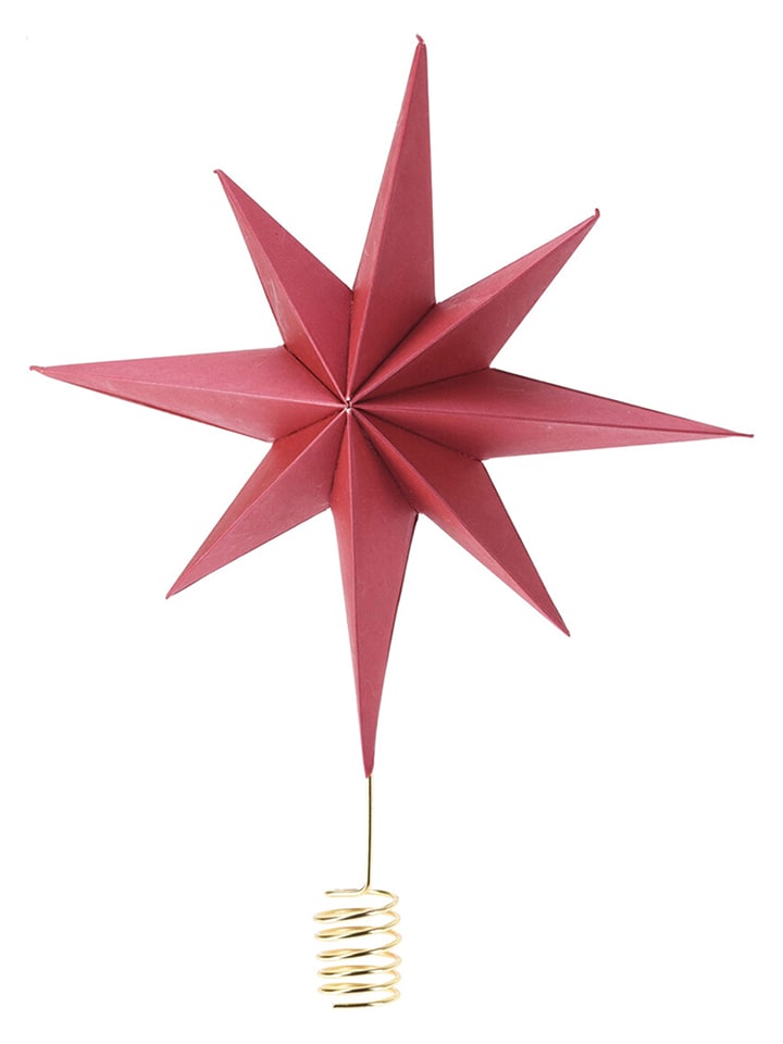 WellHome Christbaumspitze in Rot - (B)23 x (H)30 x (T)9 cm - onesize