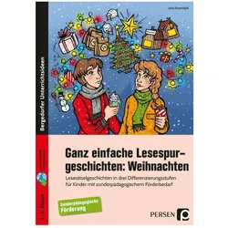Ganz einfache Lesespurgeschichten: Weihnachten, Schulbücher von Julia Rosendahl