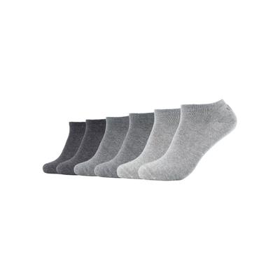 Sneakersocken S.OLIVER "originals", Herren, Gr. 39-42, grau (grautöne, meliert), Baumwollmischung, meliert, normal, Socken Sneakersocken, mit weichem Bund