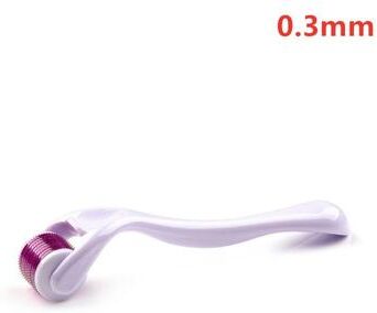 Uplifted Finds Healthy Care 540 Titanium Needle Derma Roller Face Instrument white 0.3mm