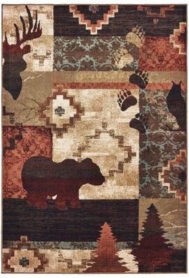 Style Haven Westley Nature Imprints Color Block Area Rug