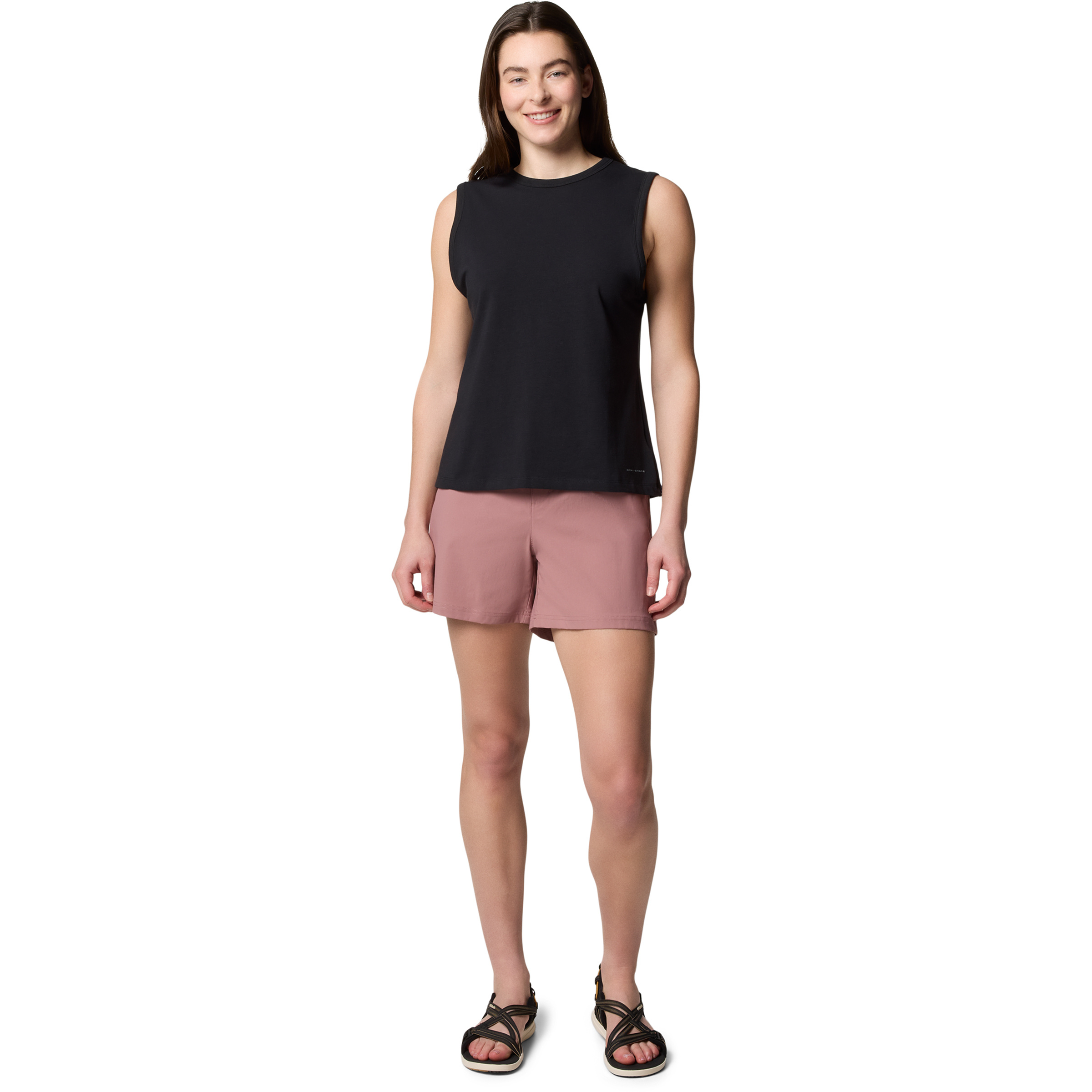 Columbia Sun Trek II Top Damen Tanktops schwarz Größe XS Camping Widerstandsfähig