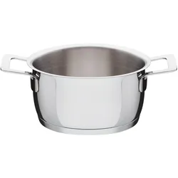 Alessi Pots Pans, Pfanne + Kochtopf, Silber