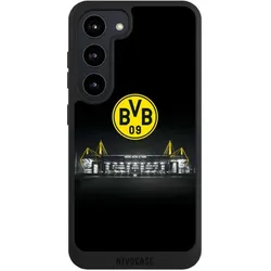 Nivocase Handyhülle für Samsung Galaxy S23 Hülle NIVOpure Case Schwarz BVB Borussia Dortmund Stadion (Samsung Galaxy S23), Smartphone Hülle, Schwarz