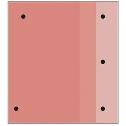 Moravia, Verkehrstechnik, Berliner Kissen Randelement 90x100x6.5 cm, rotbraun