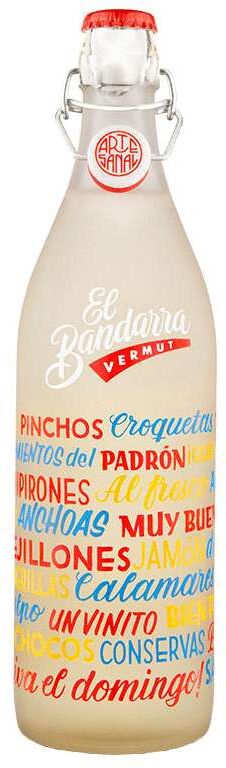Vermouth El Bandarra Blanc 1L - Vermut Blanco Español con Graduación 15% - Marti Serdá