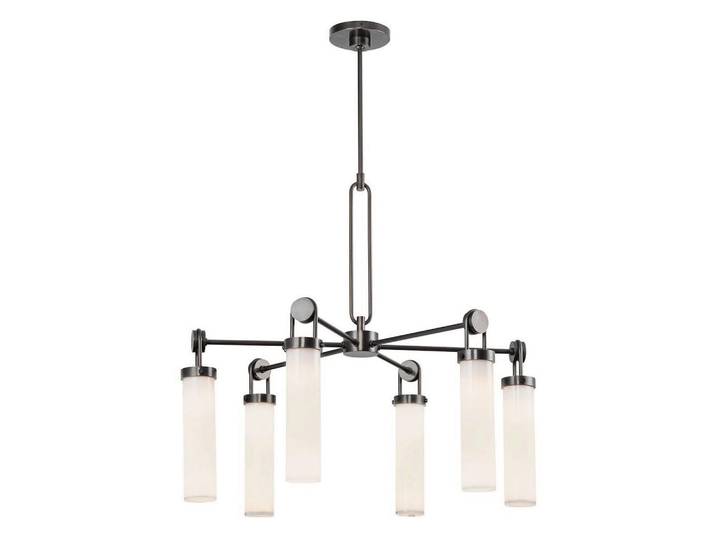 Elstead Lighting Kronleuchter, Bronzefarben, Metall, Glas, 81.7 cm, RoHS, CE, höhenverstellbar, Lampen & Leuchten, Innenbeleuchtung, Kronleuchter