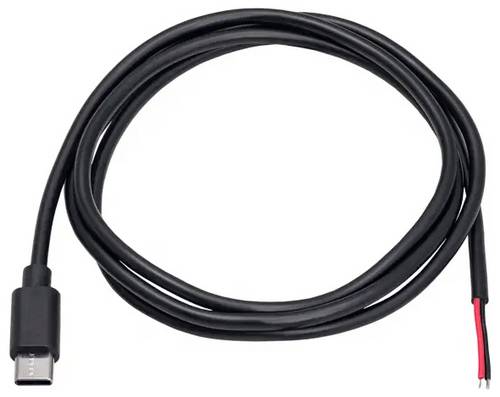 Akyga AK-SC-38 Niedervolt-Adapterkabel USB-C Stecker - offene Kabelenden 1m 1St.