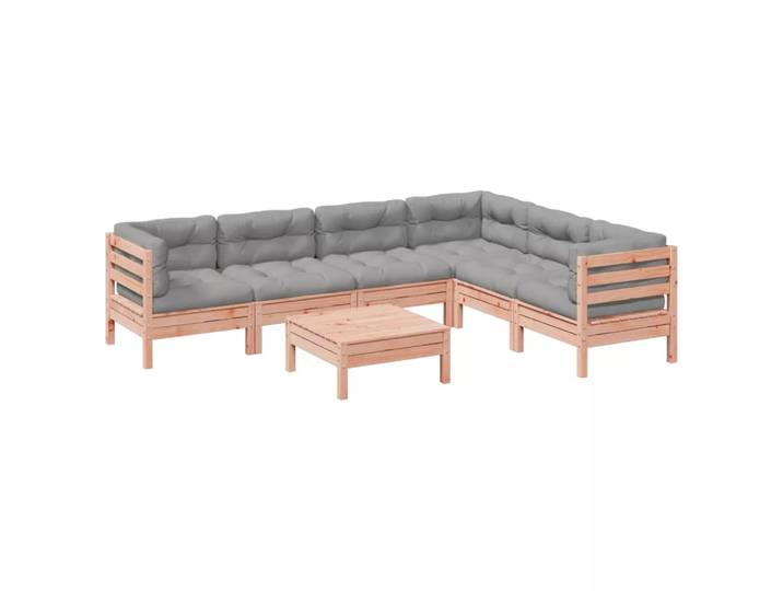 VidaXL - Garten sofagarnitur douglas wood, One Size, Braun