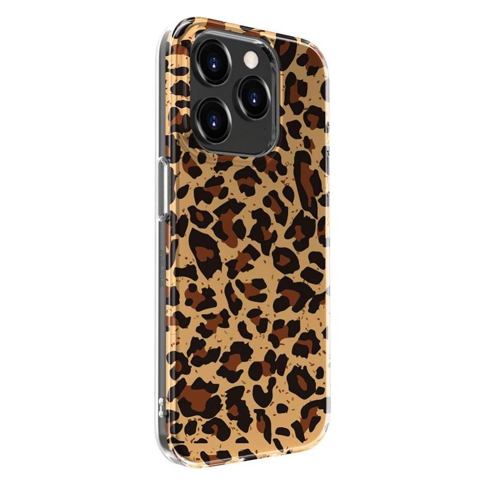 Evelatus iPhone 15 Pro PC Customized Print Design Leopard (Apple iPhone 15 Pro) (EVEAPP15PRPPDL)