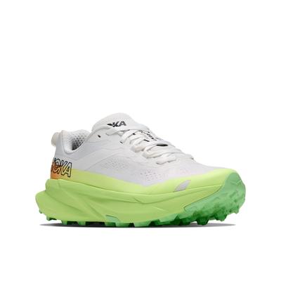 Trailrunningschuh HOKA ONE ONE "Torrent 5", Herren, Gr. 43, grün (frost, neon yuzu), Synthetik, Textil, Schuhe, Trailrunningschuh für Gelände, normale Dämpfung