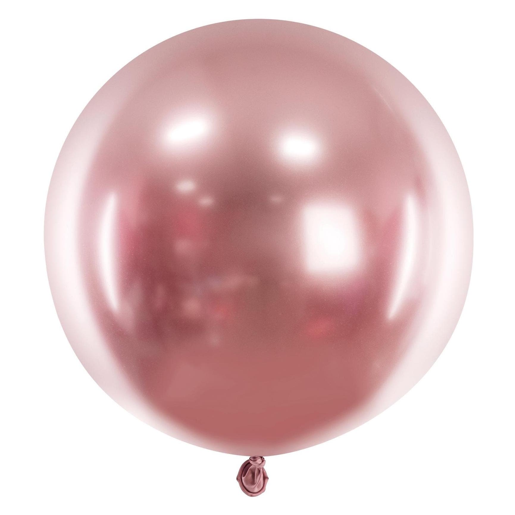 Partydeco Ballon rund Gold glänzend (1x) (OLBOM-G-019R)