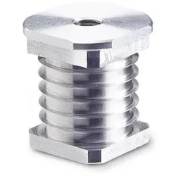 Einsteckbuchsen, Aluminium, für Rund- und Vierkantrohre (992-V30-M10)