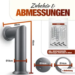 Kesser, Zubehör Kerzen + Kamin, Deko-Ofenrohr für Elektrokamine