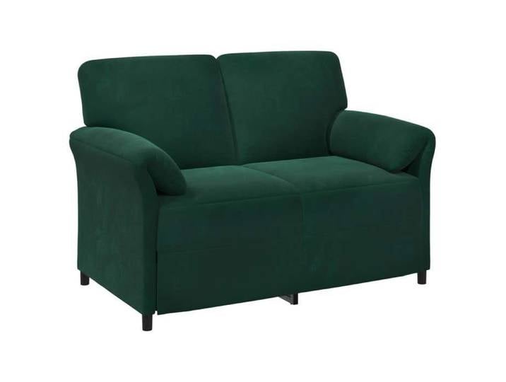 Meuble - Sofa salon - Vert - Sofa 2 places - Vert foncé 138x83x95 cm Velours_5676