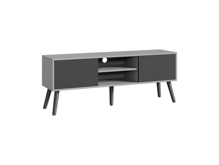 [en.casa] Lowboard Eskilstuna, Schwarz, Holz, 120x46.5x29.5 cm, Wohnzimmer, TV Möbel, Lowboards, Lowboards stehend
