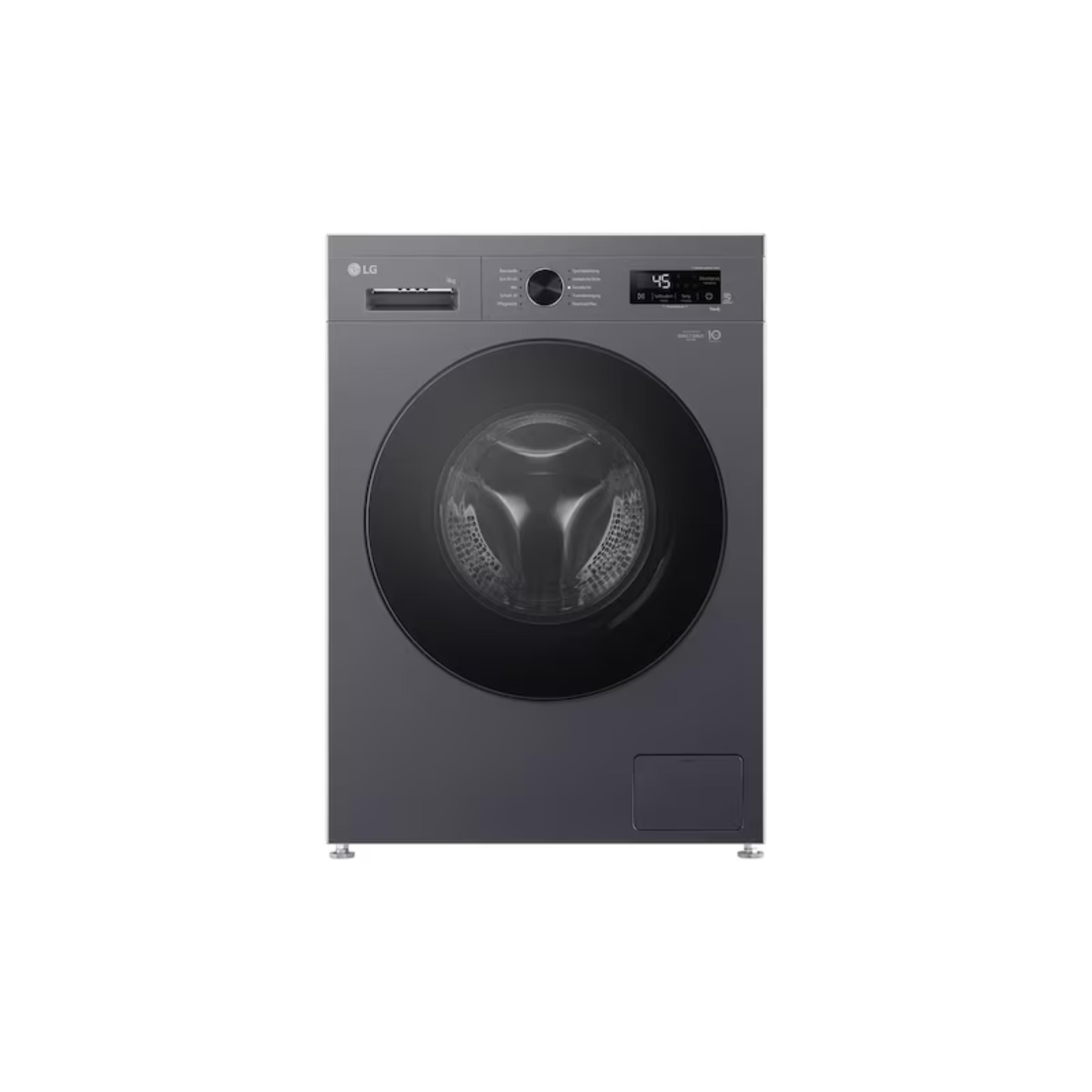 LG F4WB309YB Waschmaschine Frontlader 9kg 1.310 U./Min unterbaufähig Dark Stone