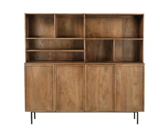 Vaisselier 4 portes en bois massif