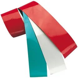 Reflexfolie zur Absicherung von Wegesperren, rot
