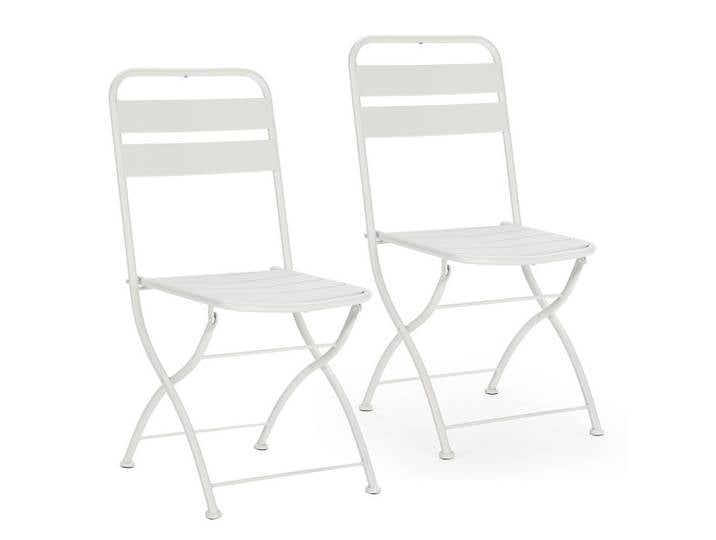 GARTENKLAPPSTUHL-SET Perla Metall