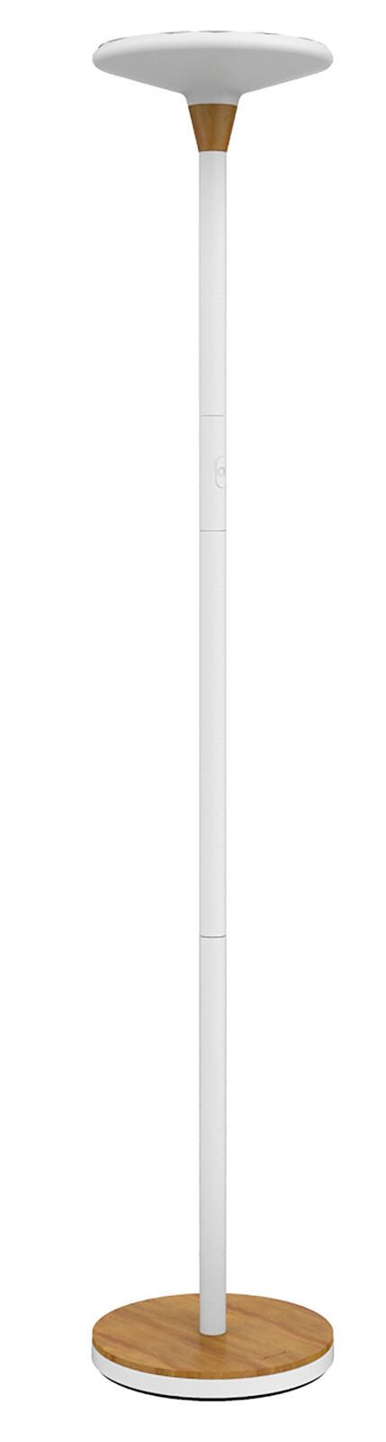 UNiLUX Stehlampe 44.6 W weiß/bambus 400153731