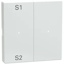 Merten MEG5226-0325 Wippen für Taster-Modul 2fach (Szene1/2, blank), aktivweiß glänzend, System M MEG52260325