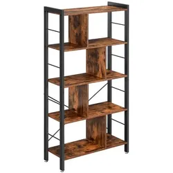 VASAGLE Bücherregal braun / schwarz 80/30/154,5 cm braun