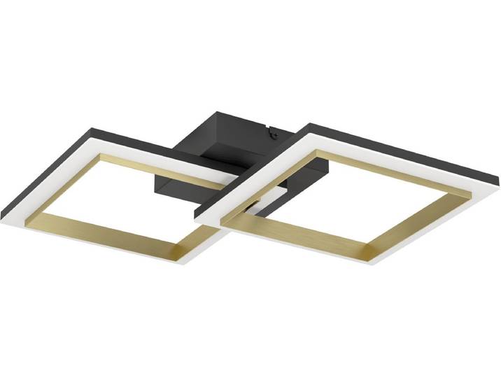 EGLO Calliera Plafondlamp - LED - 52.5 cm - Zwart Goud Wit - Dimbaar