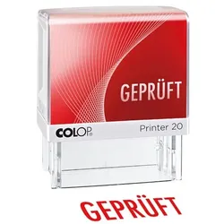 Colop Textstempel »Printer 20/L Geprüft« rot, 5.8x7x3 cm
