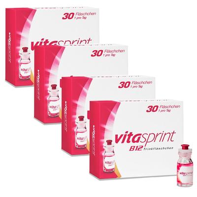 Vitasprint B12 Trinkfläschchen, mit Vitamin für mehr Energie 4x 4x30 St