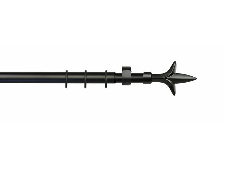 Gardinenstange LIEDECO Sparta Gr. 1, schwarz, Ø:20mm, Metall, Gardinenstangen, Gardinenstange