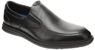 Nunn Bush Chase Work Moc Toe Slip-On - Mens 8 Black Slip On Medium