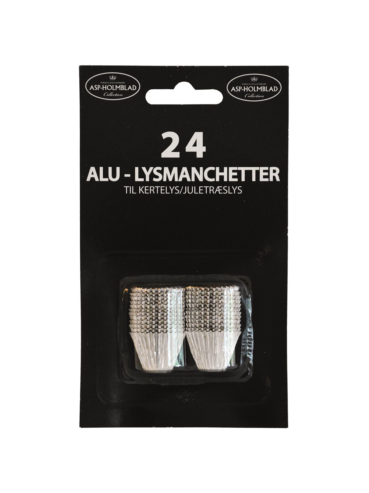 Asp-Holmblad Kerzenhalter Silber/Gold