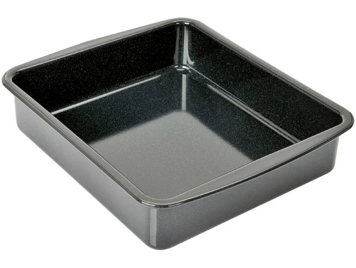 Auflaufform KAISER BACKFORMEN Inspiration , schwarz, B:30cm L:36cm, Stahl, Auflaufformen, Auflaufform, schnittfest und wärmeleitend, Made in Germany