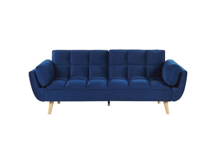 3-SITZER-SCHLAFSOFA Samtstoff Dunkelblau Asby