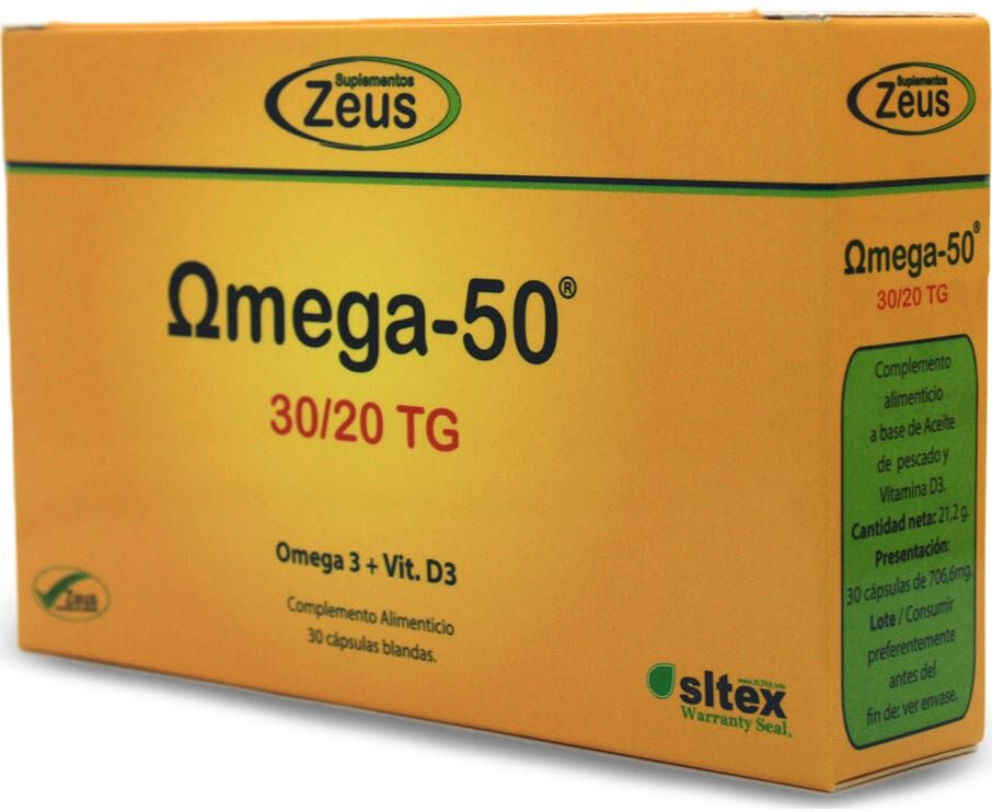 Suplementos Zeus Zeus Omega 50 30/20 Tg 30 caps