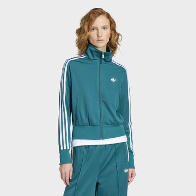 Trainingsjacke ADIDAS ORIGINALS "FIREBIRD CLASSIC ORIGINALS", Damen, Gr. XXL, grün (legacy teal, weiß), Obermaterial: 100% Polyester, Jacken Trainingsjacke, FIREBIRD, reguläre Passform